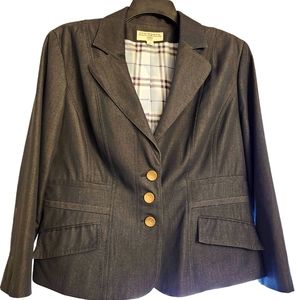 SHARAGANO WOMEN'S FULLY LINED NAVY BLAZER SIZE 18